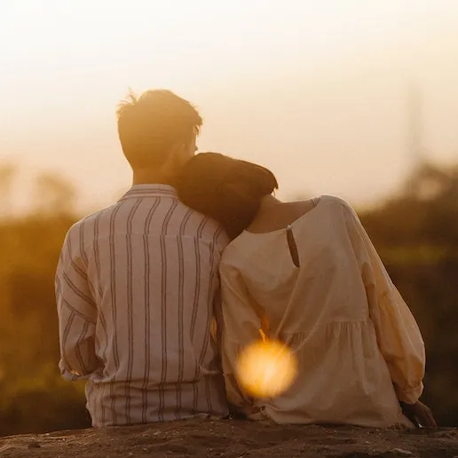 couple at sunset in Sydney NSW